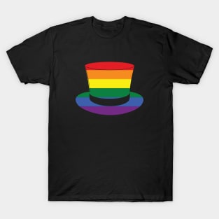 LGBTQ Rainbow St. Patrick's Day Hat Design T-Shirt